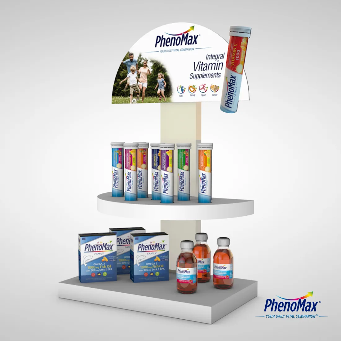 phenomax-efervescentes-syrups-omega3-expositor-pharmex